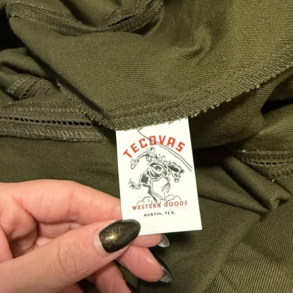 Tecovas Olive Green Midi Dress - Picture 5 of 8